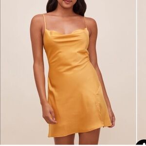 ASTR the label Filomena cowl neck mini dress